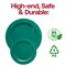Solid Green Holiday Round Disposable Plastic Dinner Plates - 10.25" (120 Plates)